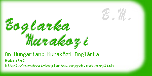 boglarka murakozi business card