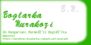 boglarka murakozi business card